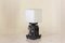 Opal and Black Marble Table Lamp, 1970s 1