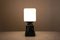Opal and Black Marble Table Lamp, 1970s 3