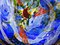 Multicolored Blown Glass Plate by Alex Vieira 8