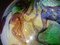 Mehrfarbiger Teller aus geblasenem Glas von Alex Vieira 7