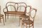 Antique Dining Chairs in the style of Thonet and Wackerlin & Co., Set of 5 3