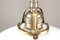 Antique Ceiling Lamp in Nickel Plated Brass with Opaline Glass Shade 3