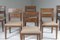 Stained Oak and Leather Armchairs by Christian Liaigre, 1999, Set of 6 8