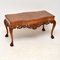 Antique Burr Walnut Queen Anne Style Coffee Table, Image 1
