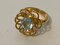 18 Karat Gold Ring with Aquamarin, Stockholm, 1966, Image 3