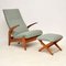 Rock ‘n’ Rest Armchair & Stool by Rolf Rastad & Adolf Relling for Gimson & Slater, 1960s, Set of 2 5