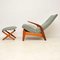 Rock ‘n’ Rest Armchair & Stool by Rolf Rastad & Adolf Relling for Gimson & Slater, 1960s, Set of 2 3