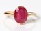 18K Glass-Filled Ruby Ring, 1966, Image 2