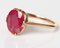 18K Glass-Filled Ruby Ring, 1966, Image 1