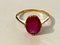 18K Glass-Filled Ruby Ring, 1966, Image 3