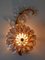 Apliques en forma de flor de latón y cristal iridiscente de Palwa, años 60. Juego de 3, Imagen 8