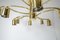 Brass Sciolari Style Chandelier, 1970s, Image 4