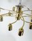 Brass Sciolari Style Chandelier, 1970s 7