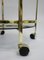 Glass and Brass Bar Trolley, 1980s 5