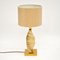 Lampada da tavolo vintage in ottone e placcata in cromo, Immagine 1