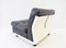 Amanta Black Leather Lounge Chair by Mario Bellini for B&B Italia / C&B Italia, 1960s 5