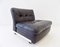 Amanta Black Leather Lounge Chair by Mario Bellini for B&B Italia / C&B Italia, 1960s 1