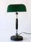 Lampada da tavolo Bauhaus con vetro originale verde, anni '30, Immagine 5