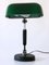 Bauhaus Banker's Table Lamp With Original Green Glass, 1930s 6
