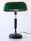 Lampada da tavolo Bauhaus con vetro originale verde, anni '30, Immagine 6