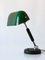 Bauhaus Banker's Table Lamp With Original Green Glass, 1930s 12