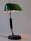 Lampada da tavolo Bauhaus con vetro originale verde, anni '30, Immagine 4