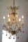 Fiorentino Chandelier With Hanging Murano Glass Drops, 1980s 3