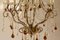 Fiorentino Kronleuchter mit hängenden Murano Glastropfen, 1980er 5