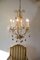 Fiorentino Chandelier With Hanging Murano Glass Drops, 1980s 2