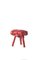 Red 3-Legged No 2 Tripod Stool by Studio Wieki Somers 1