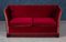 Vintage Danish Red Velour Knole Sofa, Image 4