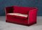 Vintage Danish Red Velour Knole Sofa, Image 2