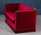 Vintage Danish Red Velour Knole Sofa, Image 8