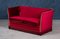 Vintage Danish Red Velour Knole Sofa, Image 7