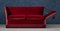 Vintage Danish Red Velour Knole Sofa 6