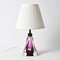 Mid-Century Purple Glass Table Lamp from Val Saint Lambert, 1950s 2