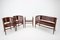 Wooden Sofa, Chairs & Stool Set by Marcel Kammerer for Gebruder Thonet, 1910s 10