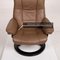 Brown Leather Mayfair Armchair & Stool from Stressless, Set of 2 5