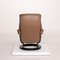 Brown Leather Mayfair Armchair & Stool from Stressless, Set of 2 12