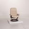 Cream Leather Consul Armchair & Stool from Stressless, Set of 2, Image 8