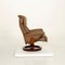 Brown Leather Vision Armchair & Stool from Stressless, Set of 2 9