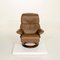 Brown Leather Vision Armchair & Stool from Stressless, Set of 2 8