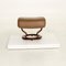 Brown Leather Vision Armchair & Stool from Stressless, Set of 2 12