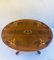 Antique Victorian Walnut Inlaid Oval Centre Table, 19th Century 2