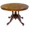 Antiker viktorianischer ovaler Tisch aus Nussholz mit Intarsien, 19. Jh 1