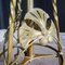 Art Nouveau Floor Lamp with Table with Alabaster Leaf in Gold 11