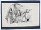 Fredric Front - Maler und Modell - Original China Tusche Zeichnung - 1898 1