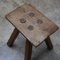 French Oak Mid-Century Low Stool or Side Table, 1950s 2