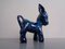 Blue Italian Ceramic Donkey, 1960s 2