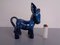 Blue Italian Ceramic Donkey, 1960s, Image 1